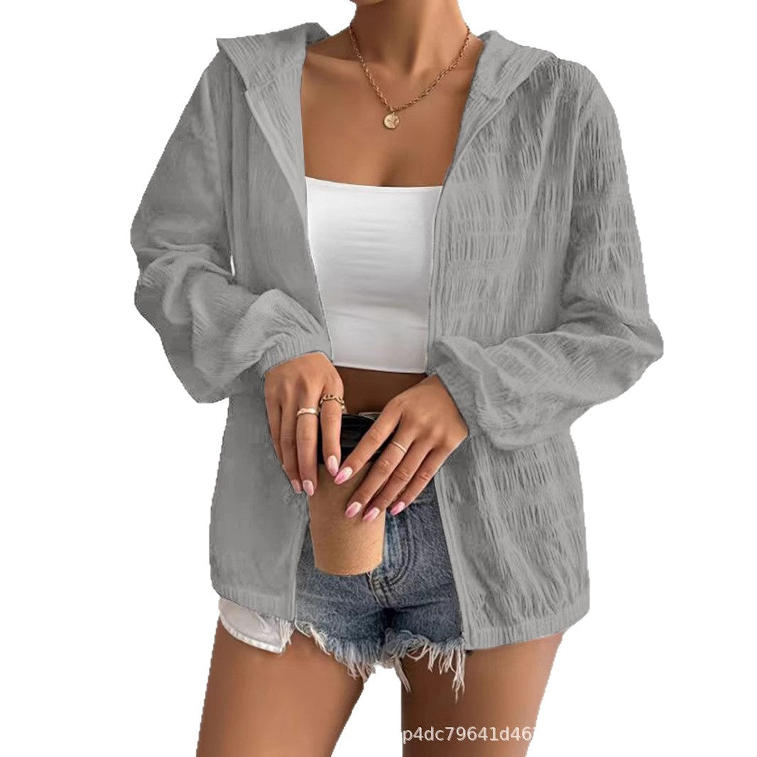 Damen lässige Kapuzenjacke EB