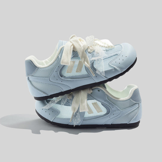 Damen Sportliche Sneakers mit innovativem Riemenanpassungssystem und atmungsaktiver Mesh-Oberfläche EB