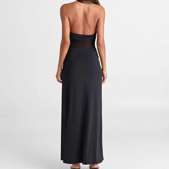 Damen Maxikleid mit raffiniertem Cut-Out und figurbetontem Design EB