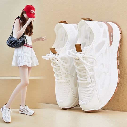 Damen Atmungsaktive Fitness Sneakers mit unterstützender Laufsohle und innovativem Obermaterial EB
