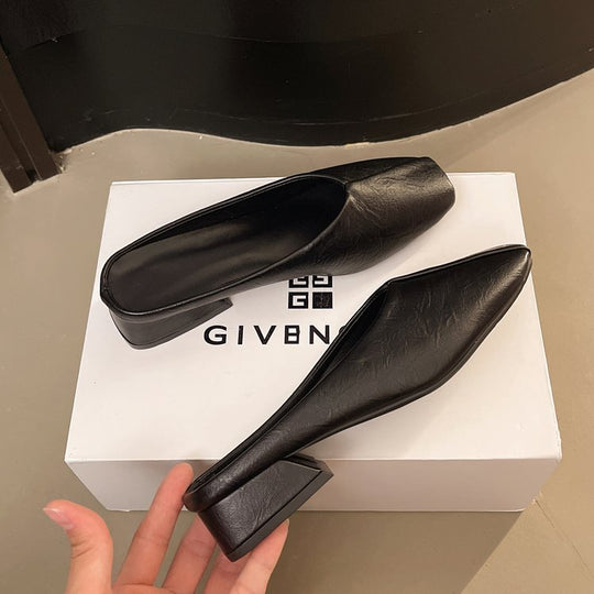 Damen elegante Mules mit modernem spitz zulaufendem Design EB
