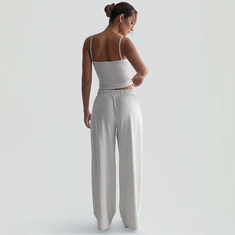 Damen Legere Lounge-Hose und Top Set EB