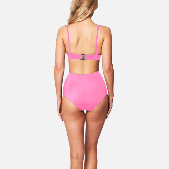 Damen Hochgeschnittener Bikini mit tiefem V-Ausschnitt EB