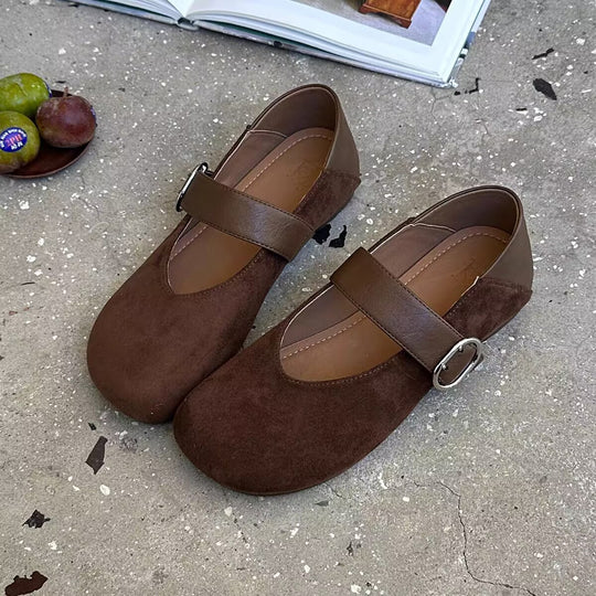 Damen Ballerinas mit modischem Leopardenmuster und anpassbarem Riemen EB