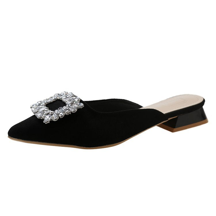 Damen elegante Slingback-Pumps mit Strassdetails EB