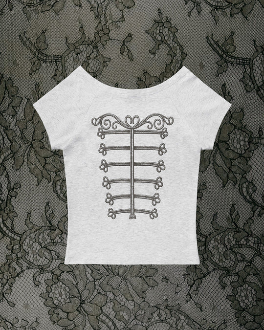 Damen Elegantes T-Shirt mit skulpturalem Design EB