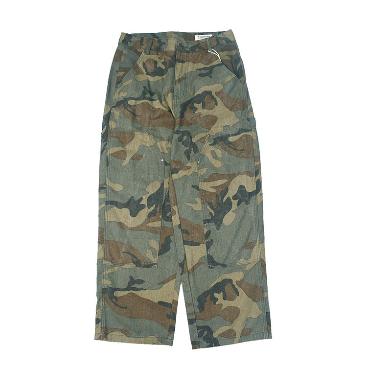 Damen Cargohose mit multifunktionalen Taschen und modernem Camouflage-Design EB