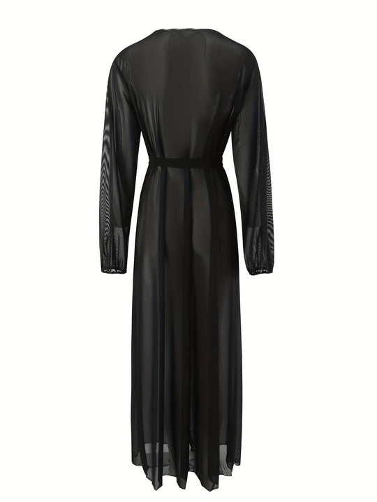 Damen Transparenter Maxikleid EB