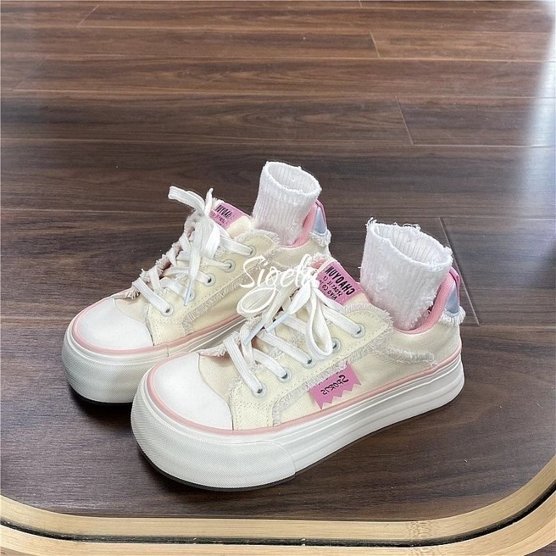 Damen Skate-Sneaker mit modischem Knöcheln und komfortabler Sohle EB