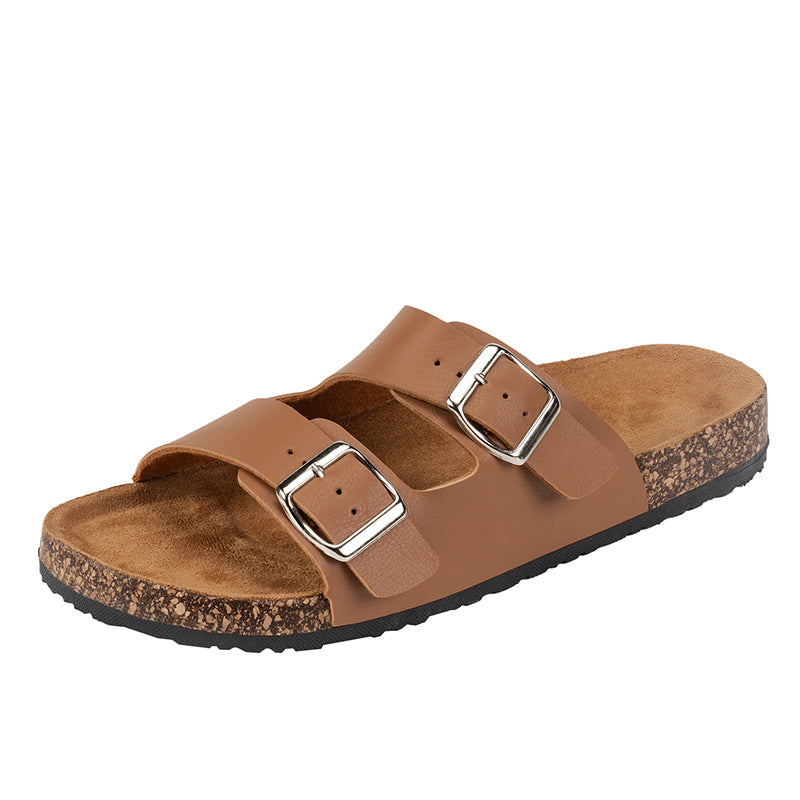 Damen Komfortable Sandalen mit verstellbaren Riemen und ergonomischem Fußbett EB