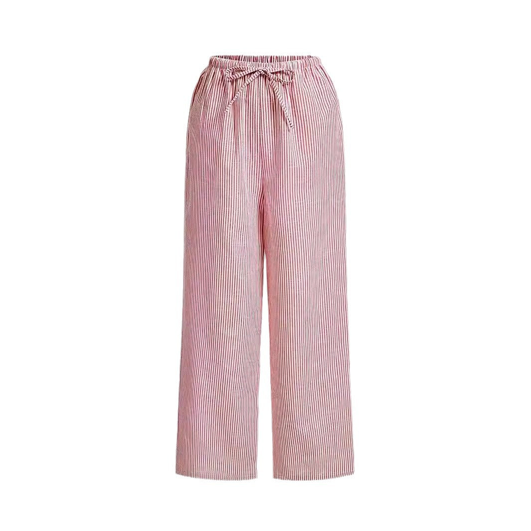 Damen Hochtaillierte Freizeithose mit breitem Bein EB