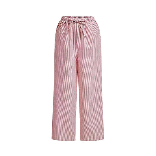 Damen Hochtaillierte Freizeithose mit breitem Bein EB