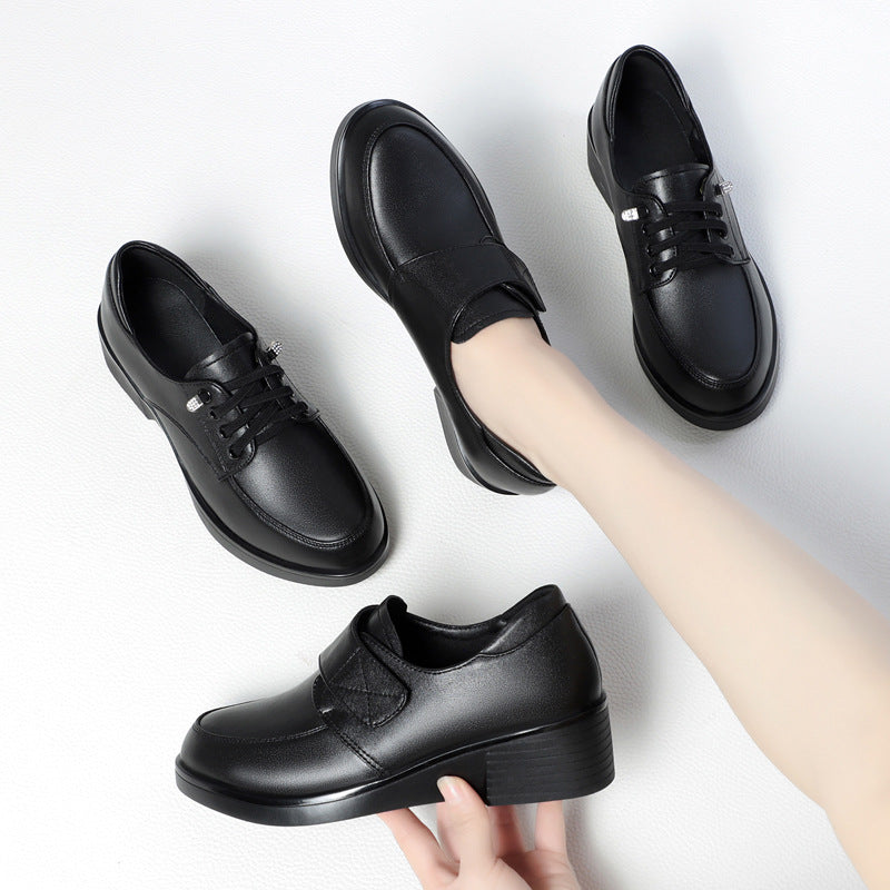 Damen Komfortable und elegante Schnürschuhe mit verstellbarem Klettverschluss EB