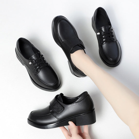 Damen Komfortable und elegante Schnürschuhe mit verstellbarem Klettverschluss EB