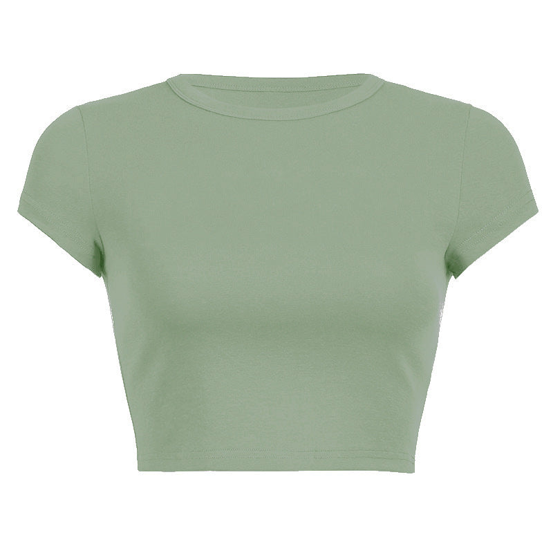 Damen Figurbetontes Crop-Top EB