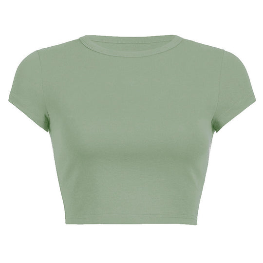 Damen Figurbetontes Crop-Top EB