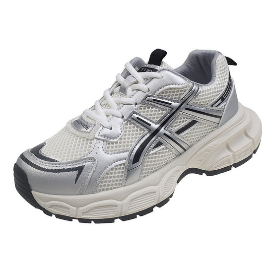 Damen Sportliche Mesh-Sneaker mit dämpfender Sohle und atmungsaktivem Obermaterial EB