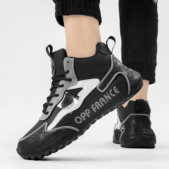 Damen Trendige High-Top Sneakers mit rutschfester Sohle und atmungsaktivem Obermaterial EB