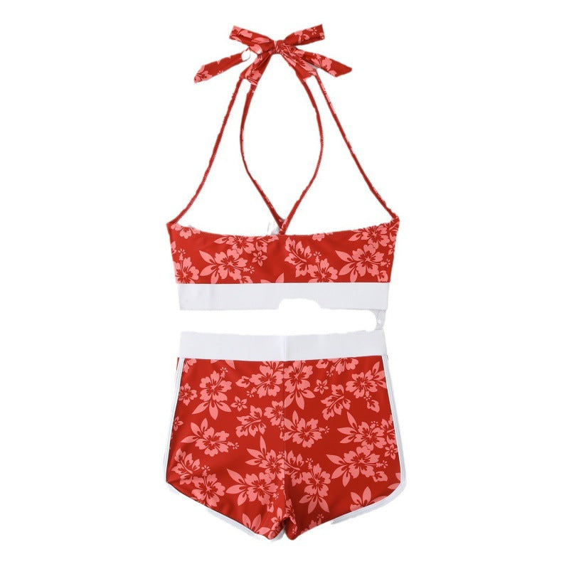 Damen Schwimmanzug mit modischen Blumenmustern EB