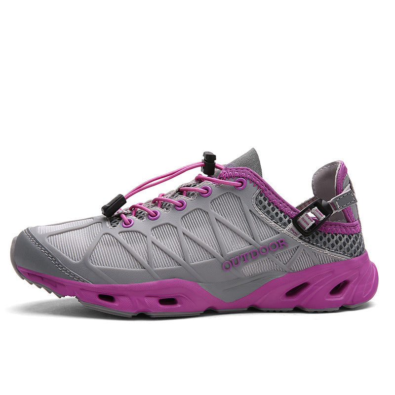 Damen Atmungsaktive Outdoor-Sneaker mit sichertem Schnellschnürsystem EB