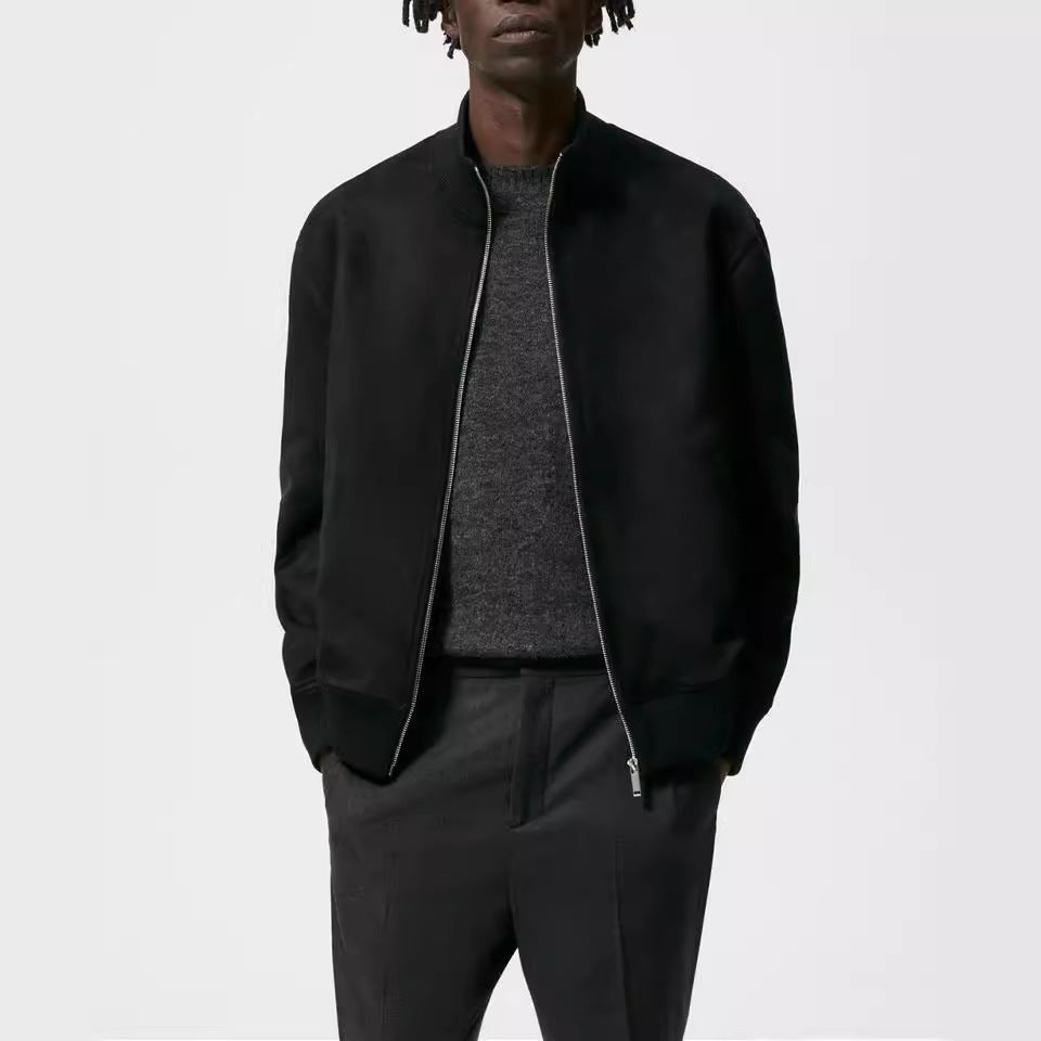 Herren elegante und kuschelige Bomberjacke Hedi-Mode