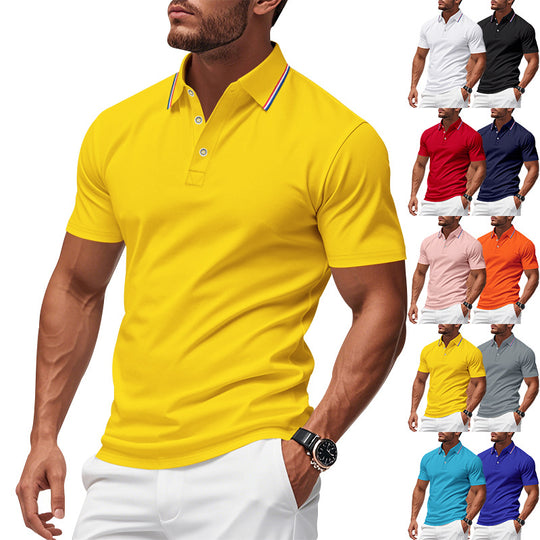 Herren Poloshirt mit modernem Kragen und feuchtigkeitsregulierender Technologie EB