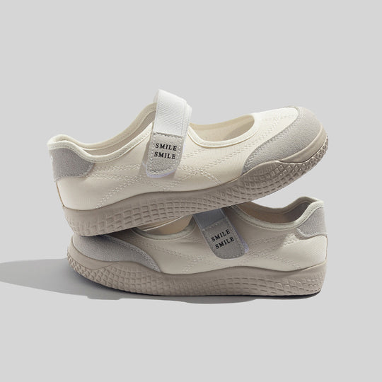 Damen Modische Freizeit-Schuhe mit Klettverschluss und ergonomischer Sohle EB