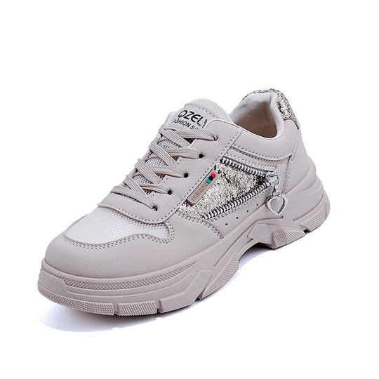 Damen modische Sneakers mit funkelndem Detail und atmungsaktivem Obermaterial EB