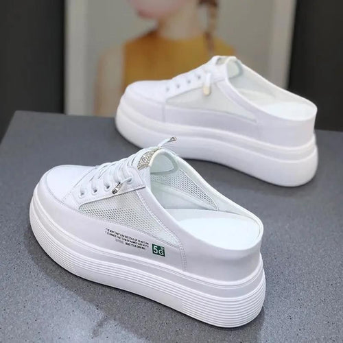 Damen Plateausneaker mit atmungsaktiver Mesh-Oberfläche EB