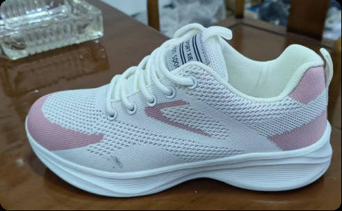 Damen Komfortable Sneakers mit atmungsaktivem Mesh-Obermaterial EB