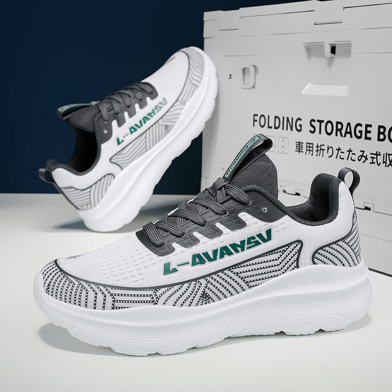 Damen Sportliche Lauf-Sneaker mit atmungsaktiver Mesh-Oberfläche und gepolsterter Sohle EB