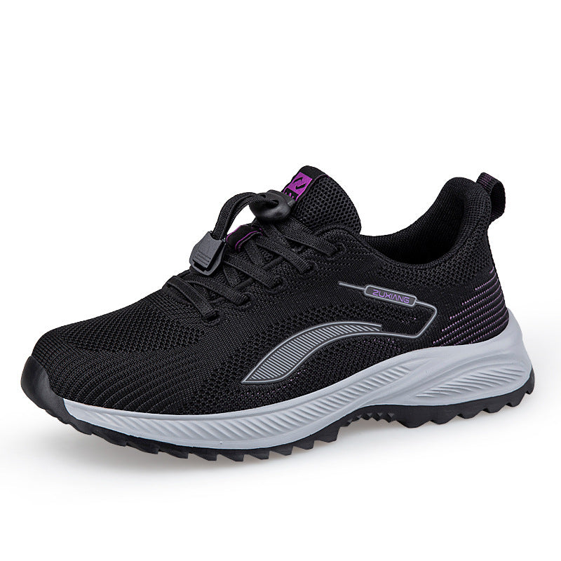 Damen Komfortable und atmungsaktive Laufschuhe mit elastischem Schnellschnürsystem EB