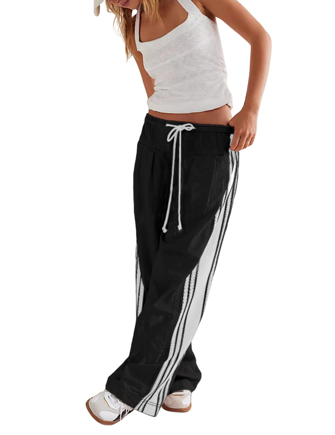 Damen Lässige Sporthose mit seitlichen Streifen EB