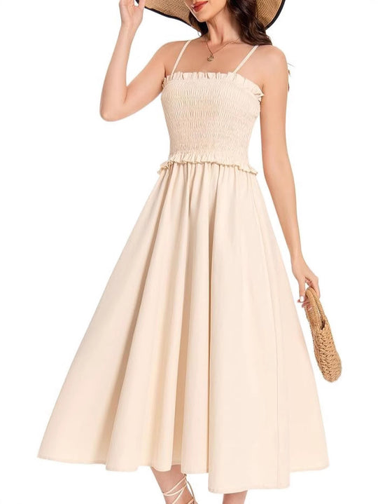Damen Maxikleid mit schmeichelhaftem Taillendesign EB