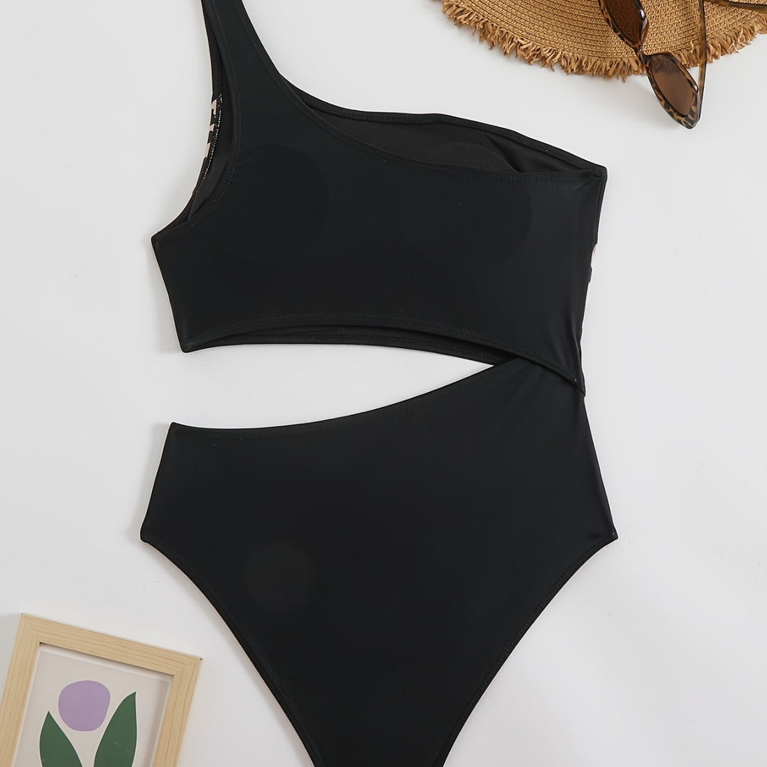 Damen Elegantes Bikini-Set mit tierischem Muster EB
