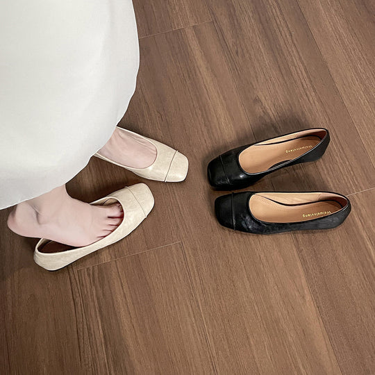 Damen Ballerinas mit elegantem Faltendesign und bequemer Innensohle EB