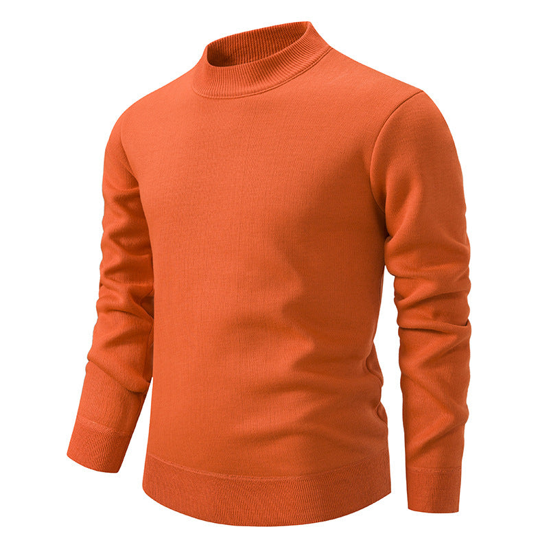 Herren Hochwertiger Strickpullover mit modernem Stehkragen EB