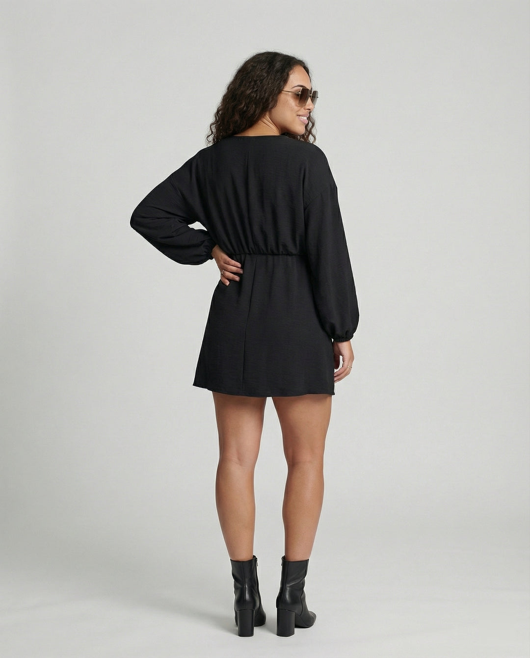 Damen sommerliche Kimono-Jacke mit lockerem Schnitt und dezenten Rüschendetails EB