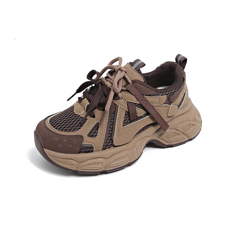 Damen Sportliche Sneakers mit atmungsaktiver Oberflächenstruktur und rutschfestem Sohlenprofil EB