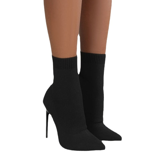 Damen High Heels mit enganliegendem Stricksohlen-Design EB