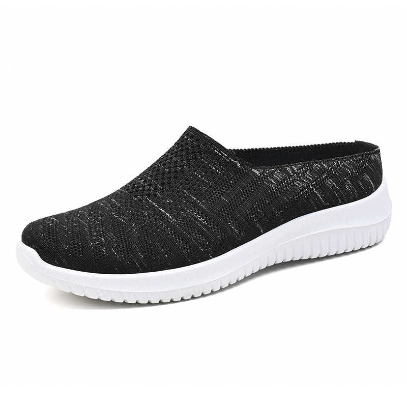 Damen Bequeme und atmungsaktive Slipper mit elastischem Obermaterial EB