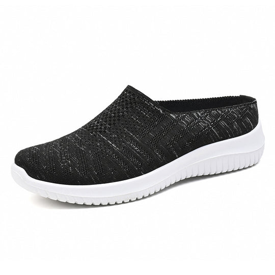 Damen Bequeme und atmungsaktive Slipper mit elastischem Obermaterial EB