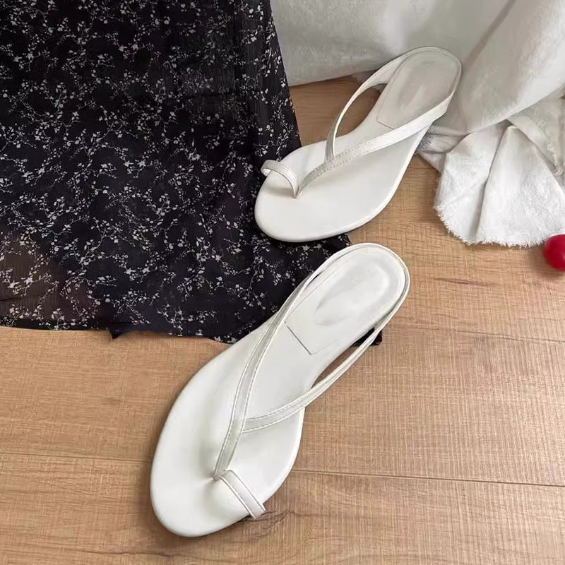 Damen Zehentrenner mit elegantem Riemendesign und bequemer Fußbettgestaltung EB