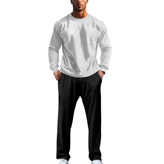 Herren Bequemer und eleganter Freizeitanzug mit praktischen Taschen und elastischem Bund EB