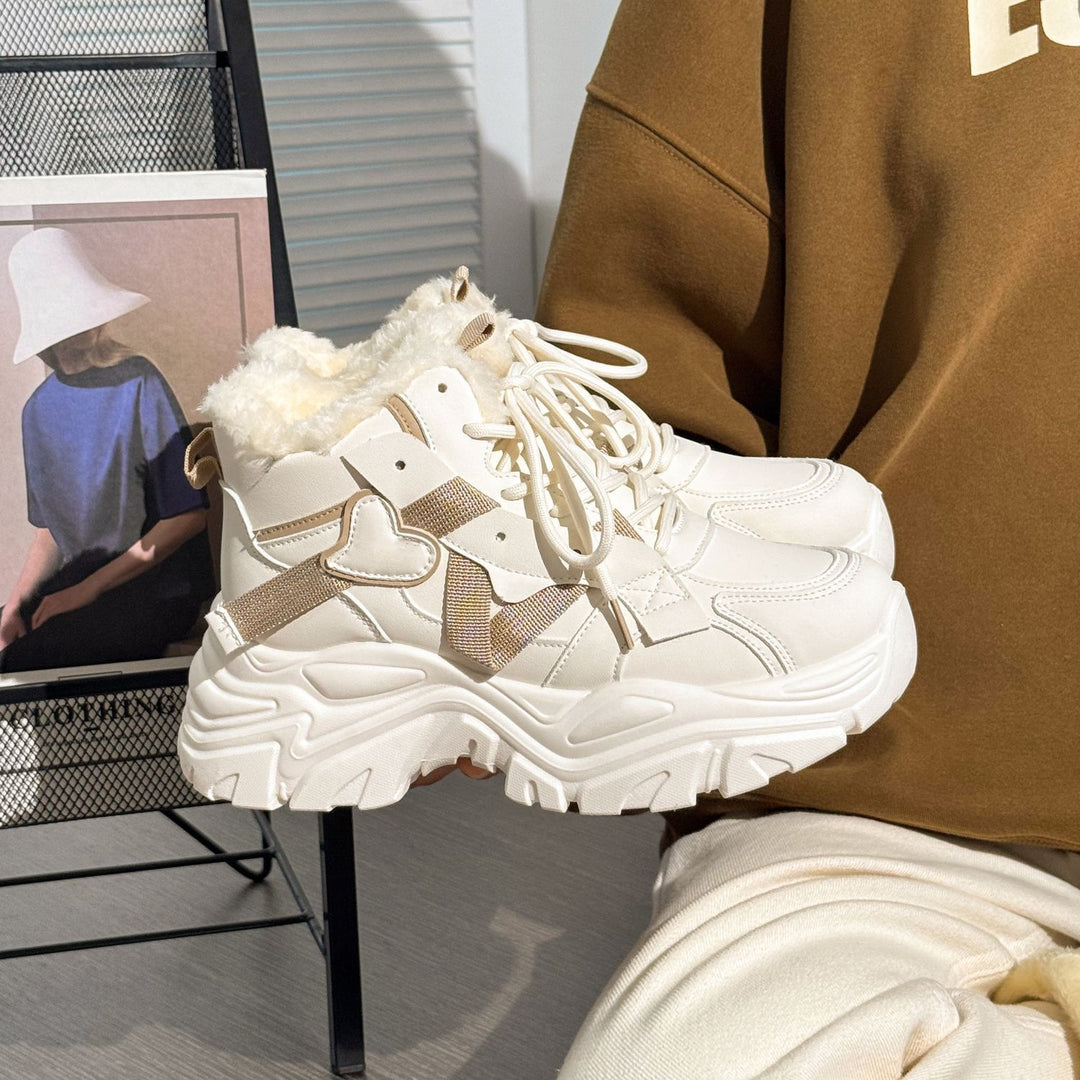 Damen Gefütterte Fitness-Sneaker mit rutschfester Sohle und modernem Design EB