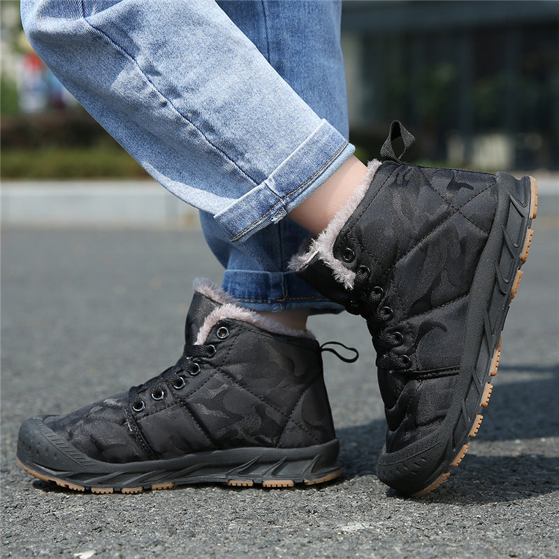 Damen isolierte Winterstiefel mit rutschfester Sohle und kuscheligem Innenfutter EB