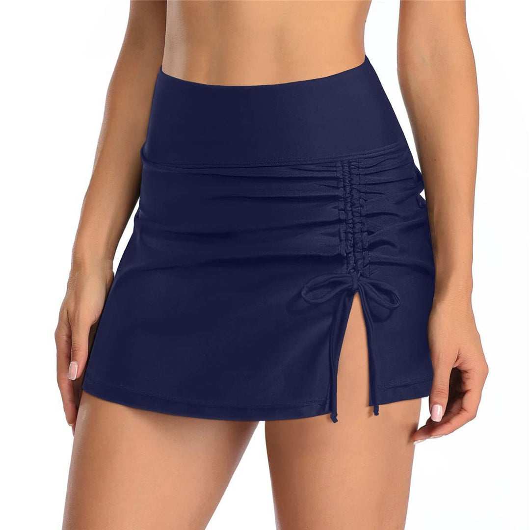 Damen Wickelrock mit seitlichem Raffungselement EB