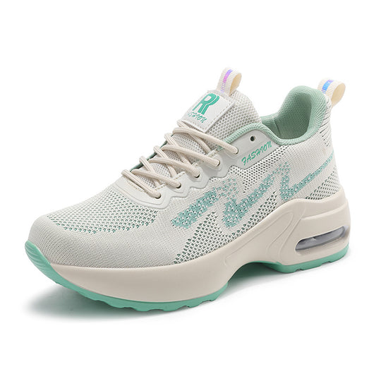 Damen Sportliche Sneakers mit atmungsaktivem Mesh und dämpfender Sohle EB
