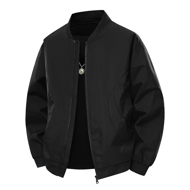 Herren stylische Bomberjacke mit unkompliziertem Schnitt und elastischen Bündchen EB