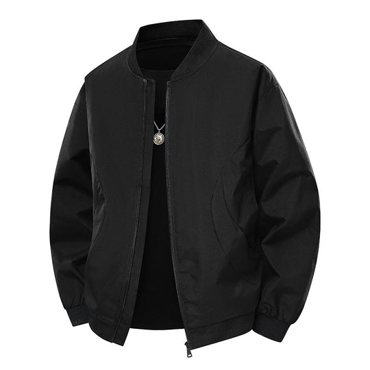 Herren stylische Bomberjacke mit unkompliziertem Schnitt und elastischen Bündchen EB